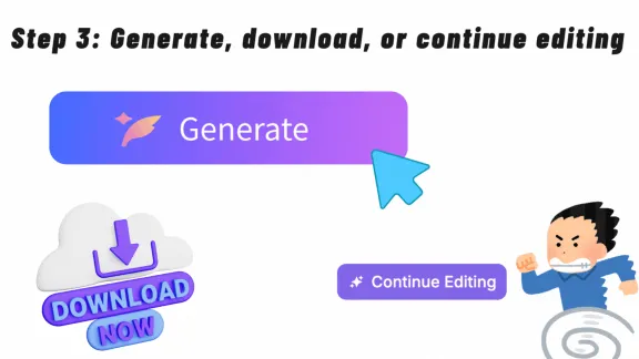 Step 3: Generate, Preview, and Save Your Design - VDraw AI