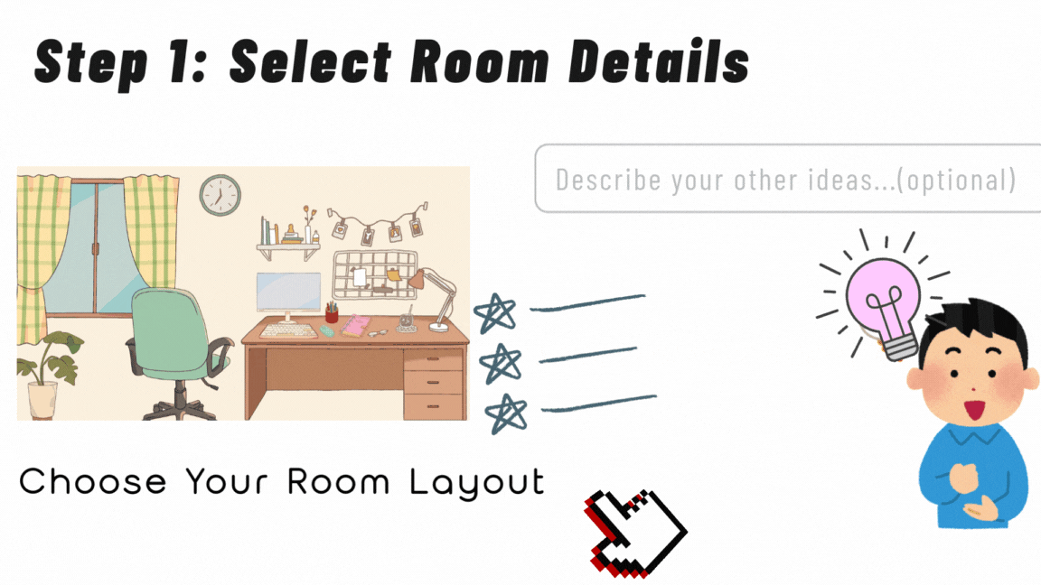 Step1: Select Room Details - VDraw AI