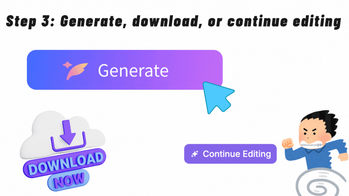 Step3: Generate and Review - VDraw AI