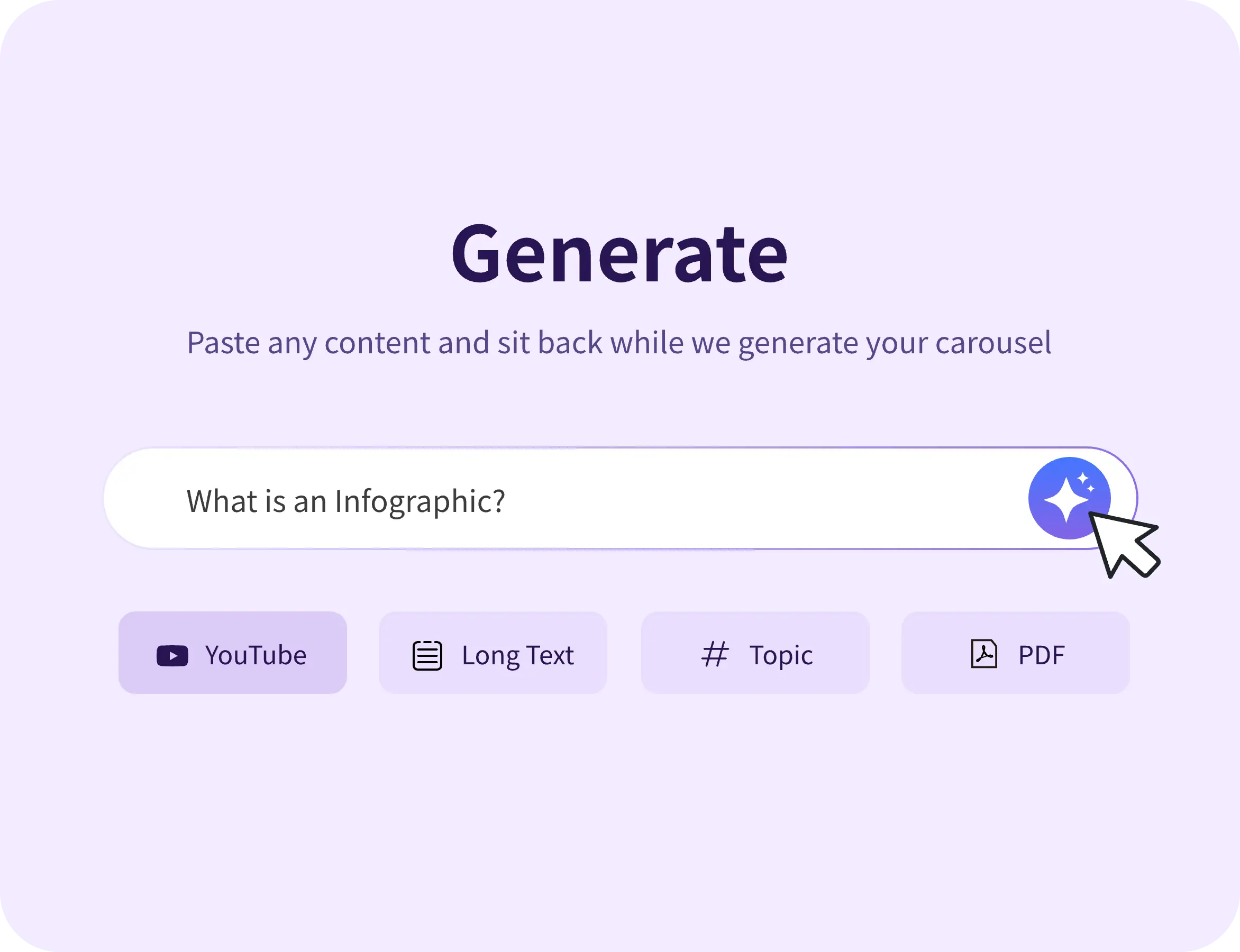 Transform any content into stunning carousel posts - VDraw