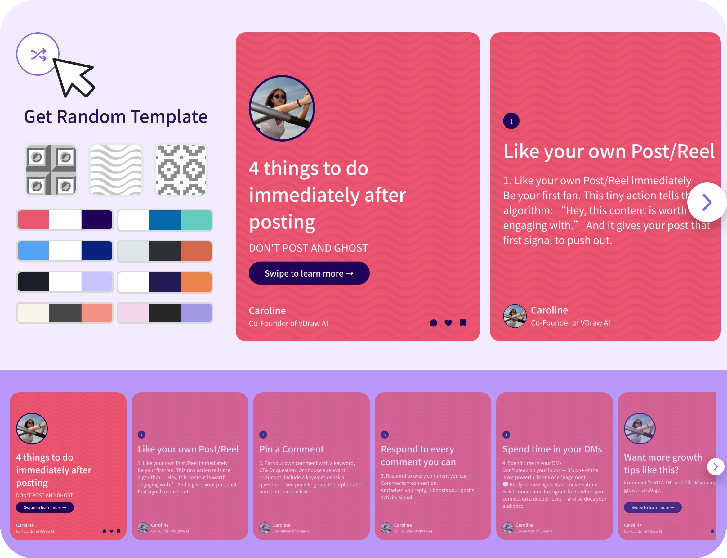 Start with professional designs, not blank pages - VDraw