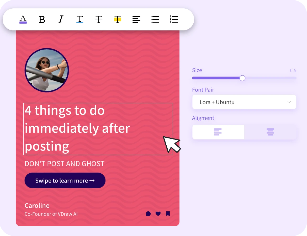 Make it perfect with pro editing tools - VDraw