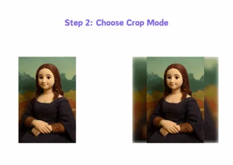 Step 2: Choose Crop Mode - VDraw AI