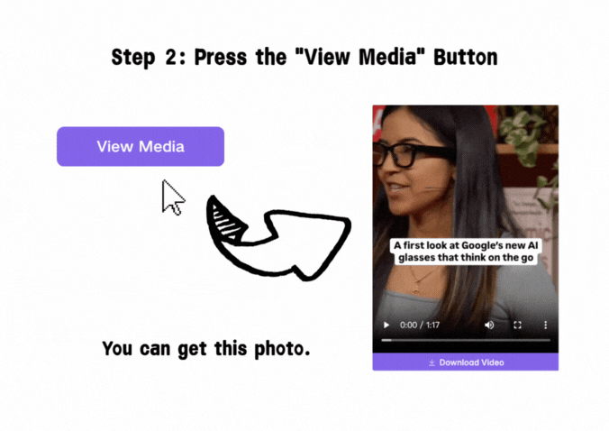 Step 2: Click the "View Media" Button - VDraw AI