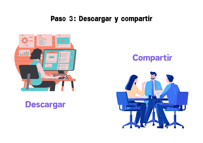 Paso 3: Descargar y compartir - VDraw AI