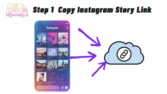 Step 1: Copy Instagram Story Link - VDraw AI