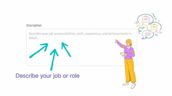 Step 1: Describe your job or role - VDraw AI