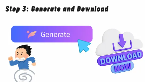 Step3: Generate and Download - VDraw AI
